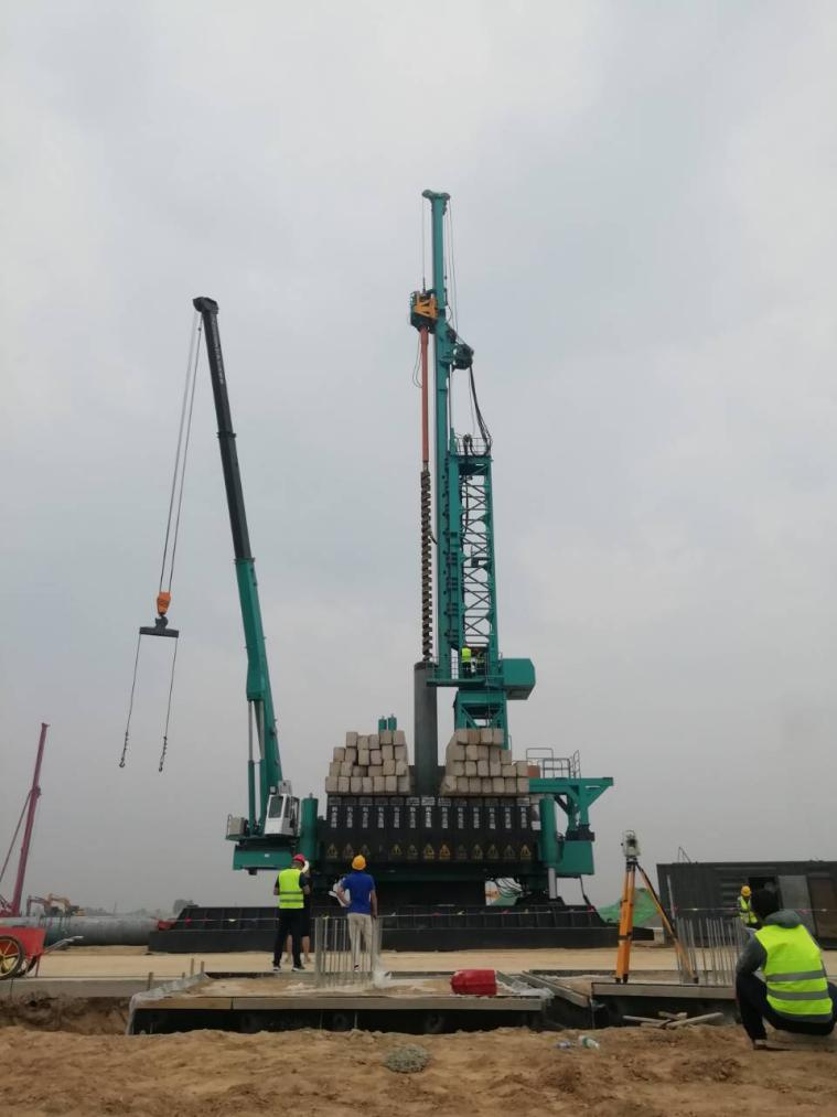 创下纪录!山河智能引孔式静力压桩机首次应用于高铁项目